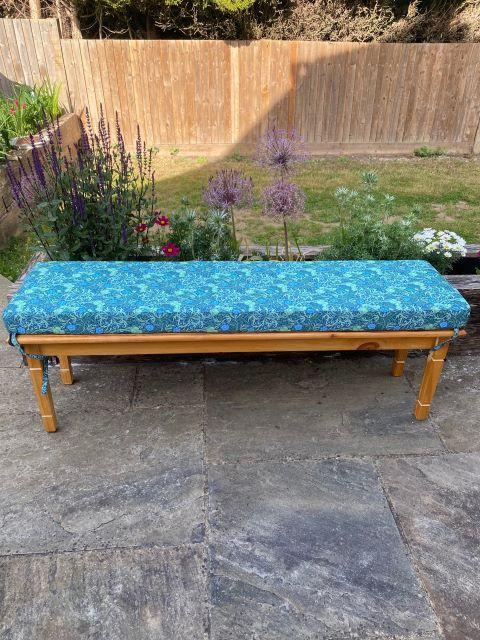 William Morris Waterproof Fabric Bench Seat